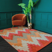 Load image into Gallery viewer, Chevron Sienna Patterned Rug