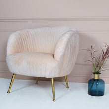 Load image into Gallery viewer, Marilyn Blush Velvet Armchair