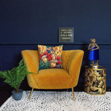 Load image into Gallery viewer, The Curvarella Turmeric Velvet Chair