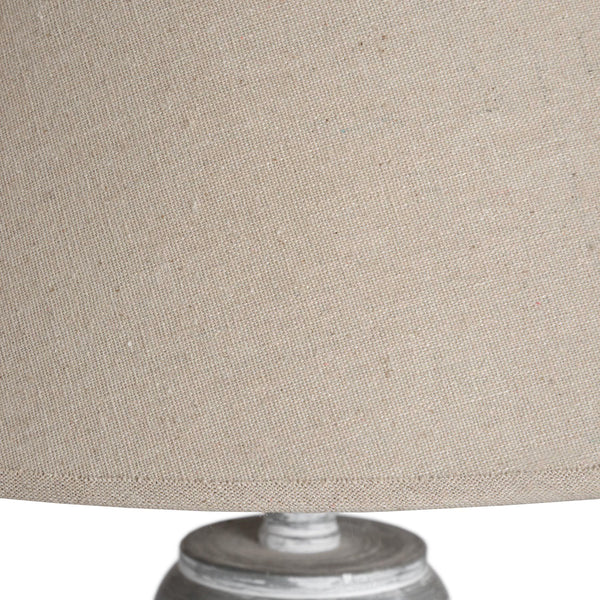 Elegant Distressed Wood Floor Lamp