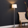 Elegant Distressed Wood Floor Lamp