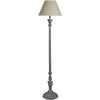 Elegant Distressed Wood Floor Lamp
