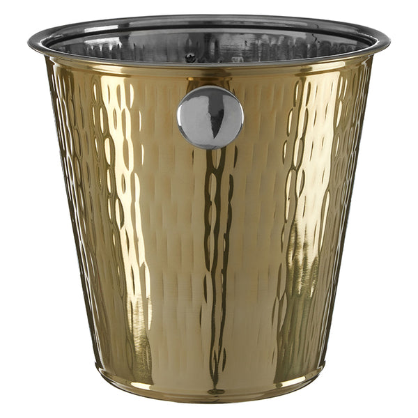 Hammered Gold Ice Bucket