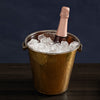 Hammered Gold Ice Bucket