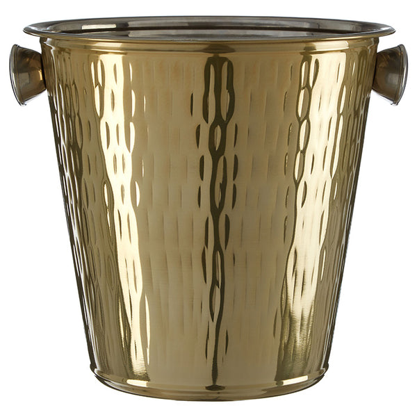 Hammered Gold Ice Bucket