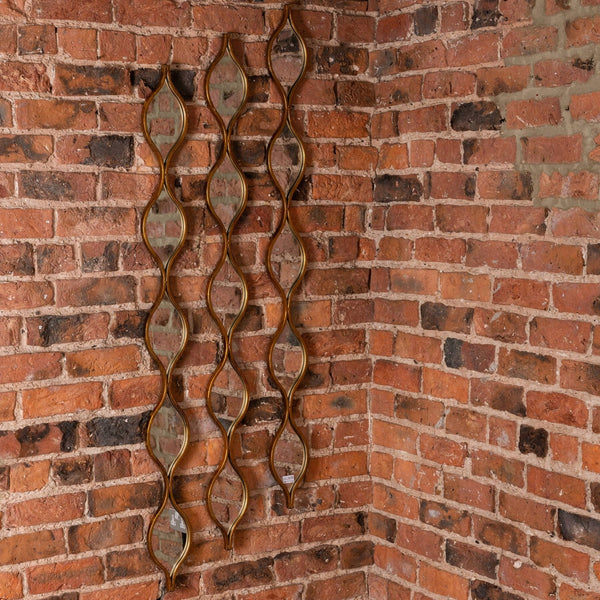 Wavy Glass Wall Mirror