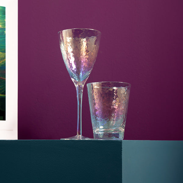 Iridescent Tumbler Glasses | Set of 4