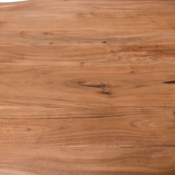 Acacia Wood Dining Table with Industrial Legs