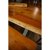 Acacia Wood Dining Table with Industrial Legs