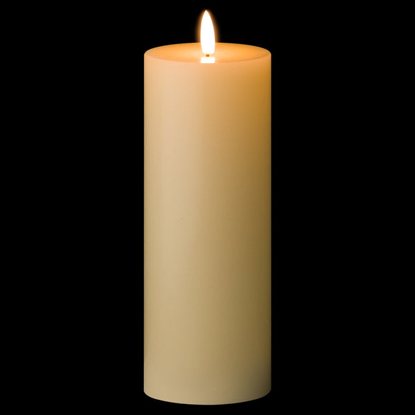 Ivory LED Pillar Candle