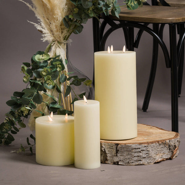 Ivory LED Pillar Candle