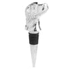 Polished Metal Dog Bottle Stopper
