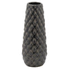 Textured Black Ceramic Vase