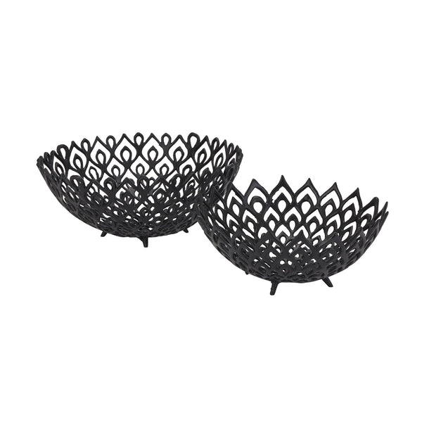 Black Aluminium Decorative Bowl