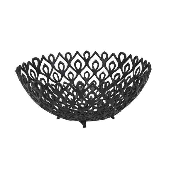 Black Aluminium Decorative Bowl