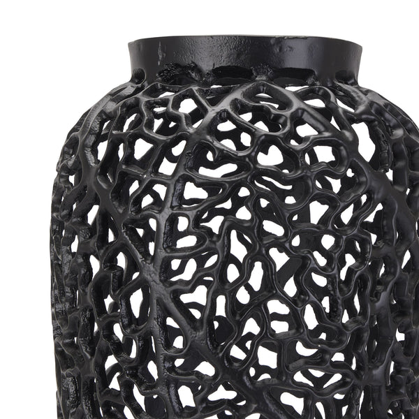 Black Aluminium Floor Vase