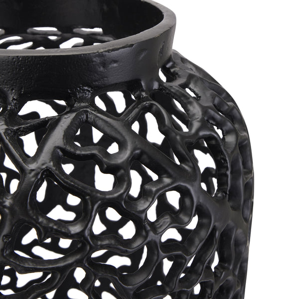 Black Aluminium Floor Vase