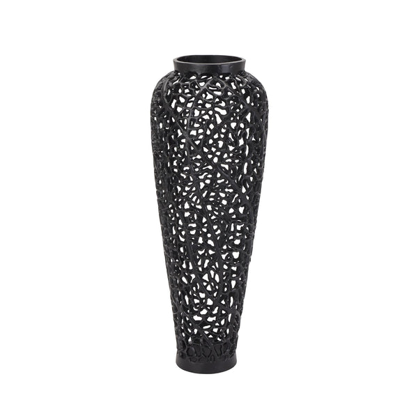 Black Aluminium Floor Vase