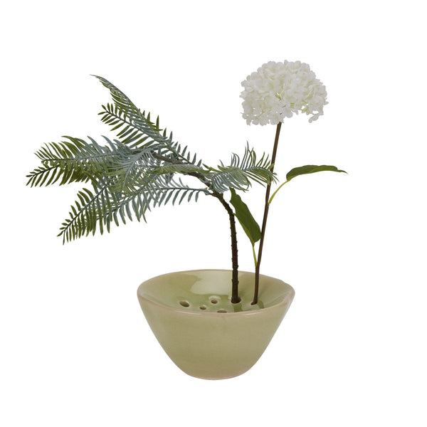 Sage Green Ceramic Berry Bowl