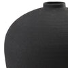 Sculptural Black Ceramic Vase