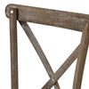 Rustic Oak Cross Back Dining Chair