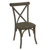 Rustic Oak Cross Back Dining Chair
