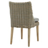 Rattan-Style Dining Chair with Metal Frame