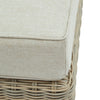 Savannah Woven Footstool with Metal Frame Detailing