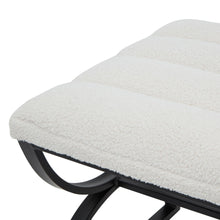 Load image into Gallery viewer, Libby Cream Boucle Footstool