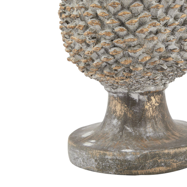 Artisanal Ceramic Pinecone Ornament