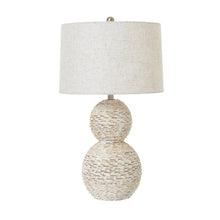 Load image into Gallery viewer, Double Globe Wicker Table Lamp