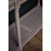 Vintage Metal-Wrapped Armchair with Woven Detailing