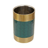 Luxe Green and Gold Wine Cooler