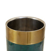 Luxe Green and Gold Wine Cooler