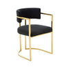 Gold and Black Dining Chair