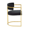 Gold and Black Dining Chair