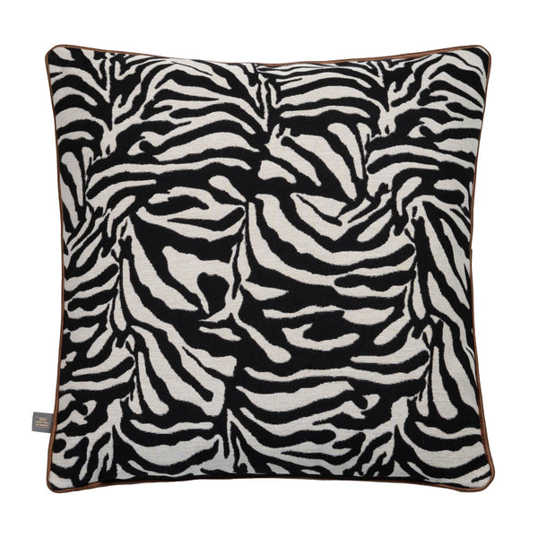 Handmade Zebra Effect Monochrome Cushion Image