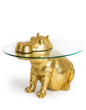 Load image into Gallery viewer, Patty Potamus Gold Coffee Table