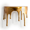 Dripping Deep Gold Floating Shelf