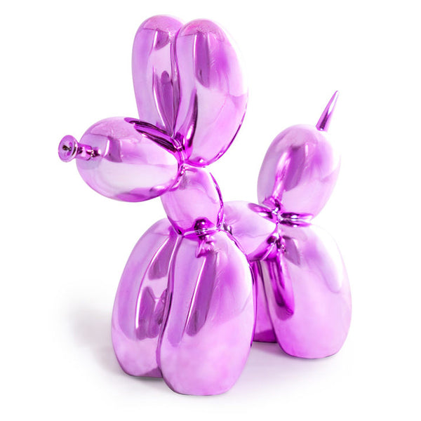 Pink Metallic Balloon Dog Ornament