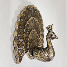 Load image into Gallery viewer, Brass Peacock Hook
