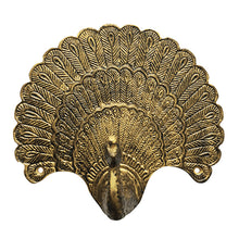 Load image into Gallery viewer, Brass Peacock Hook