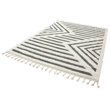 Load image into Gallery viewer, Sumptuously Soft Monochrome Geometric Rug