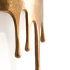 Dripping Deep Gold Floating Shelf