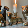 Dexter - Brass Dachshund Candle Holder