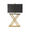 Ruma Gold Table Lamp | Black Shade