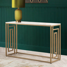 Load image into Gallery viewer, Grecian Gold Console Table