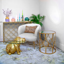 Load image into Gallery viewer, Patty Potamus Gold Coffee Table