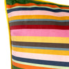 Luxe Multicoloured Stripe Velvet Cushion