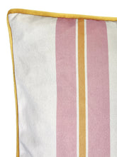 Load image into Gallery viewer, Pink Creme Bolster Velvet Cushion